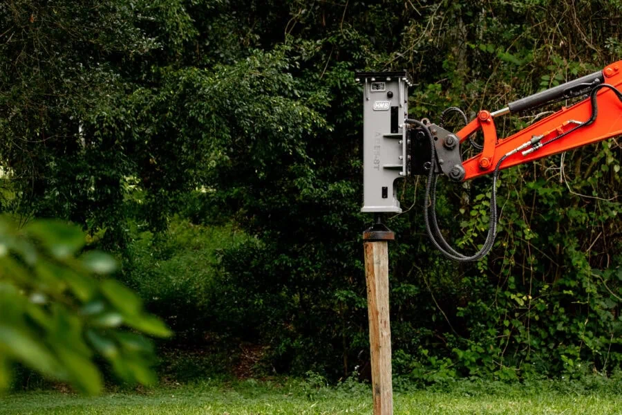 Excavator Post Rammer