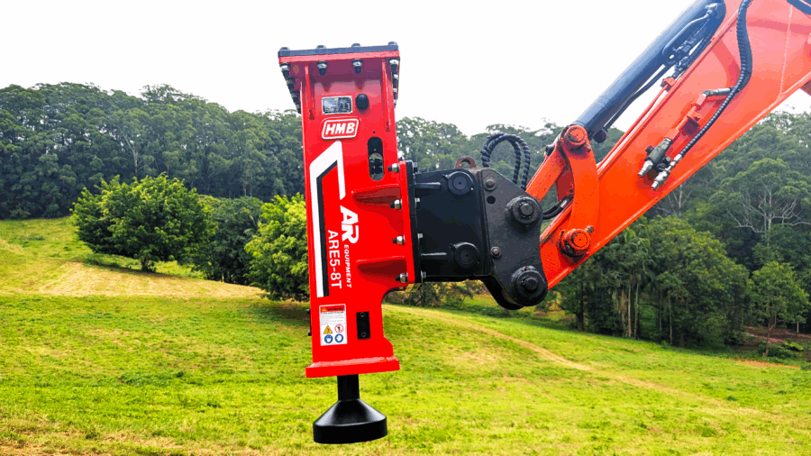 Excavator Post Rammer